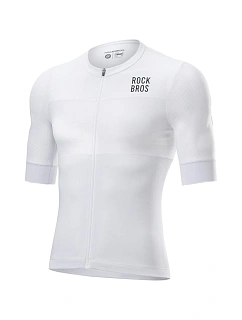 Rockbros pánské cyklistické tričko, bílé, 3D, velikost XL