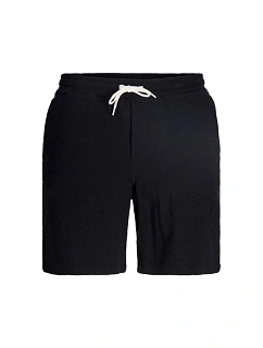 Jack&Jones pánské šortky JPSTJAIDEN COBA STRIPE JOG SHORTS REG SN 12274413 BLACK