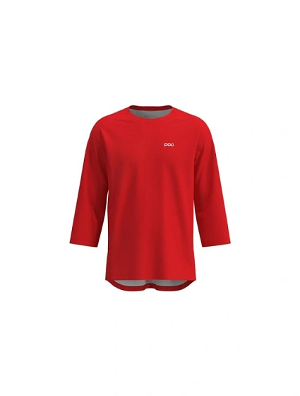Cyklistické tričko POC M's Motion Air 3/4 Jersey, červené Cyklistické tričko POC M's Motion Air 3/4 Jersey, červené