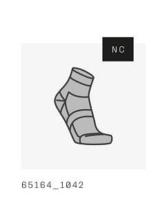 Cyklistické ponožky POC Cadence Road Short Sock, šedé