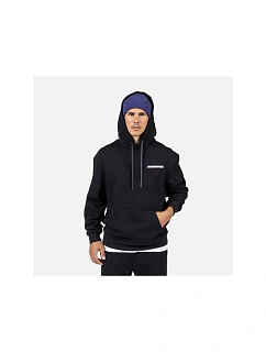 Pánská mikina ROSSIGNOL WATERFALL H RELAX SWEATSHIRT, černá
