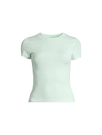 Dámské tričko CASALL Bold Rib Tee, zelené Dámské tričko CASALL Bold Rib Tee, zelené