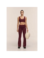 Dámské kalhoty CASALL Sublime Folded Flare Pants, barva bordová Dámské kalhoty CASALL Sublime Folded Flare Pants, barva bordová