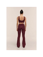 Dámské kalhoty CASALL Sublime Folded Flare Pants, barva bordová Dámské kalhoty CASALL Sublime Folded Flare Pants, barva bordová