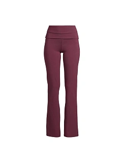 Dámské kalhoty CASALL Sublime Folded Flare Pants, barva bordová