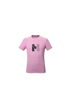 Pánské tričko MILLET Kamet Map Ts Ss M, růžové