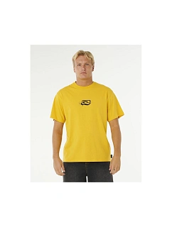Pánské tričko RIP CURL Medina Inner Vision Spray Tee, žluté
