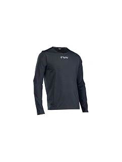 Cyklistická mikina NORTHWAVE Crew Pro Long Sleeve Jersey, černá