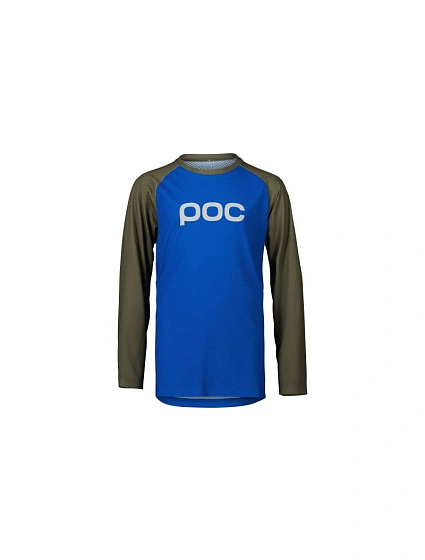 Cyklistické tričko POC Y's Essential MTB LS Jersey, modrozelené Cyklistické tričko POC Y's Essential MTB LS Jersey, modrozelené