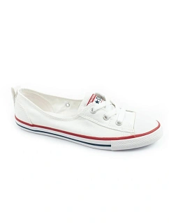 Dámské sportovní boty Converse Chuck Taylor All Star Ballet Lace – bílé baleríny