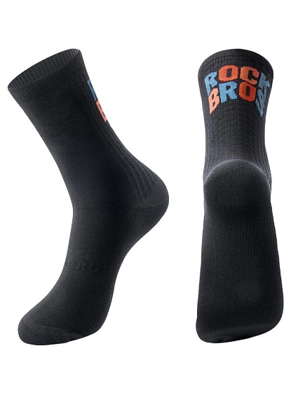Sportovní ponožky Rockbros, černé, s nápisem M Sportovní ponožky Rockbros, černé, s nápisem M
