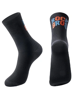 Sportovní ponožky Rockbros, černé/nápis L
