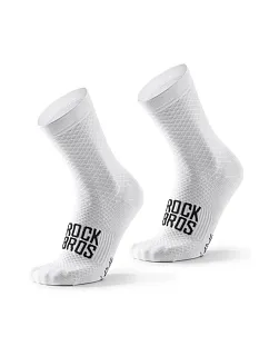 Cyklistické ponožky Rockbros 49210016001 ROAD TO SKY 39–42 cm – bílé