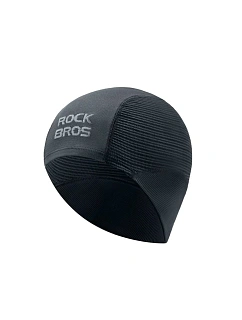 Cyklistická čepice Rockbros LF25956, pletená, bezešvá – černá