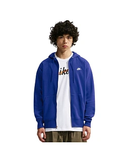 Pánská mikina Nike Club BB FZ Hoodie, modrá, FN3861, 455 M