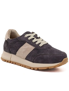 Skórzane półbuty damskie sneakersy brązowe Potocki 40354 dámské