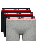 Pánské boxerky 3Pack 37149-0544 black/grey - Levi's Pánské boxerky 3Pack 37149-0544 black/grey - Levi's