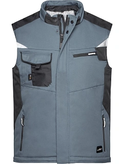 Daiber JN 825 Pracovní zimní softshellová vesta - Strong 02.0825 carbon/black