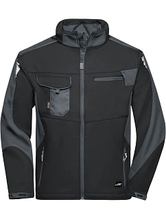 Daiber JN 844 Pracovní letní softshellová bunda - Strong 02.0844 black/carbon