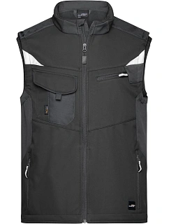 Daiber JN 845 Pracovní vesta - Strong 02.0845 black/black