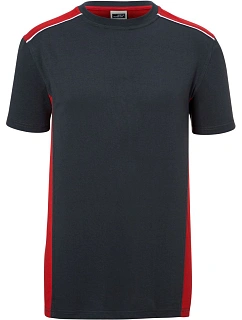 Daiber JN 860 Pánské pracovní tričko - Color 02.0860 carbon/red