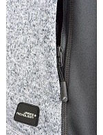 Daiber JN 862 Pánská pracovní bunda pletený fleece - Strong 02.0862 stone melange/black