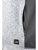 Daiber JN 862 Pánská pracovní bunda pletený fleece - Strong 02.0862 stone melange/black