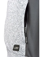 Daiber JN 862 Pánská pracovní bunda pletený fleece - Strong 02.0862 stone melange/black