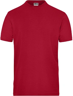 Daiber JN 1802 Pánské pracovní tričko z bio bavlny - Solid 02.1802 red