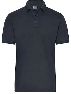 Daiber JN 1806 Pánské pracovní elastické bio polo - Solid 02.1806 carbon
