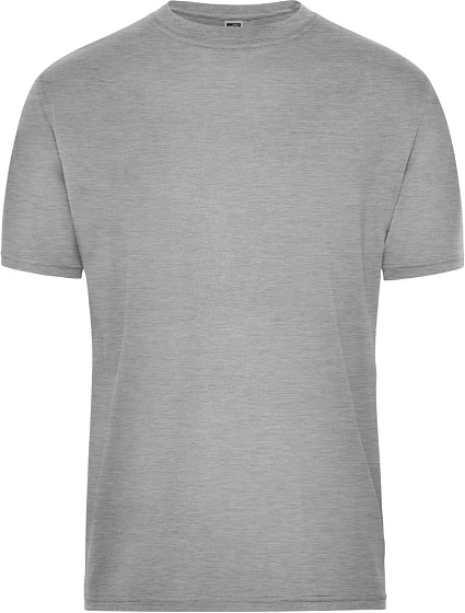 Daiber JN 1808 Pánské pracovní tričko z bio bavlny - Solid 02.1808 grey heather Daiber JN 1808 Pánské pracovní tričko z bio bavlny - Solid 02.1808 grey heather