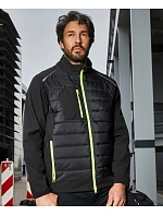 Daiber JN 1820 Pánská hybridní bunda 02.1820 black/neon orange Daiber JN 1820 Pánská hybridní bunda 02.1820 black/neon orange