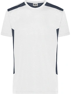 Daiber JN 1824 Pánské pracovní tričko - Strong 02.1824 white/carbon