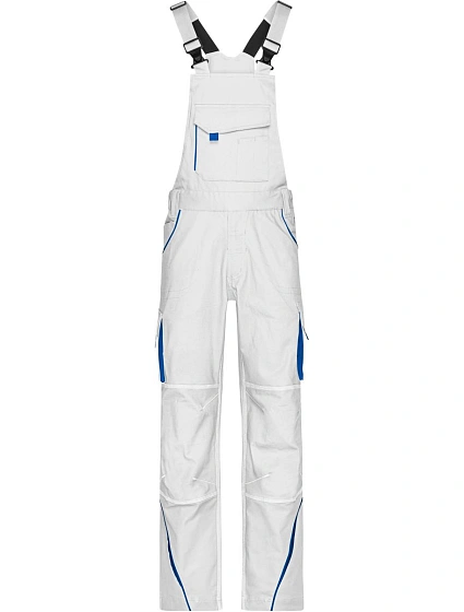 Daiber JN 848 (62) Pracovní kalhoty s laclem - Color 02.848X white/royal Daiber JN 848 (62) Pracovní kalhoty s laclem - Color 02.848X white/royal