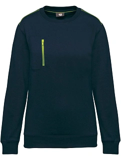 WK WK 403 Pracovní mikina "Day-to-Day" 20.W403 navy/fluorescent yellow
