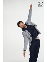 NEOBLU Marcel Men Pánský piqué blejzr 24.3169 grey melange NEOBLU Marcel Men Pánský piqué blejzr 24.3169 grey melange