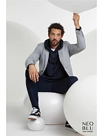 NEOBLU Marcel Men Pánský piqué blejzr 24.3169 grey melange NEOBLU Marcel Men Pánský piqué blejzr 24.3169 grey melange