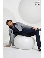 NEOBLU Marcel Men Pánský piqué blejzr 24.3169 grey melange NEOBLU Marcel Men Pánský piqué blejzr 24.3169 grey melange