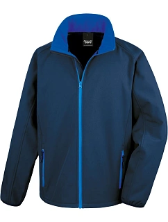 Result R 231M Pánská 2-vrstvá softshell bunda "Printable" 30.231M navy/royal