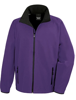 Result R 231M Pánská 2-vrstvá softshell bunda "Printable" 30.231M purple/black