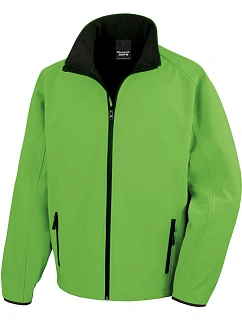 Result R 231M Pánská 2-vrstvá softshell bunda "Printable" 30.231M vivid green/black