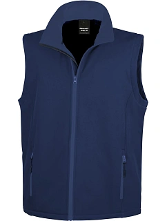 Result R 232M Pánská 2-vrstvá softshell vesta "Printable" 30.232M navy/navy