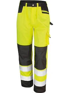 Result R 327X Bezpečnostní cargo kalhoty 30.327X fluorescent yellow