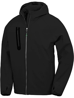 Result R 909X Unisex 3-vrstvá softshellová bunda s kapucí 30.909X black/black