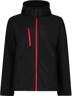Regatta TRA 701 3-vrstvá softshellová bunda s kapucí "Venturer" 36.A701 black/classic red