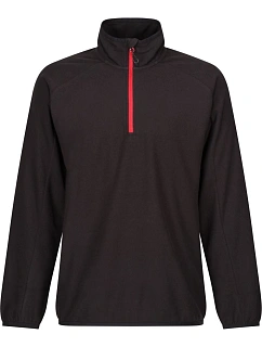 Regatta TRF 691 Fleecová mikina structure s 1/4 zipem "Navigate" 36.F691 black/classic red