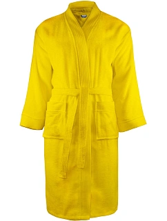 The One Towelling Bathrobe Župan 48.1011 yellow