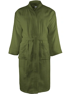 The One Towelling Bathrobe Župan 48.1011 olive green