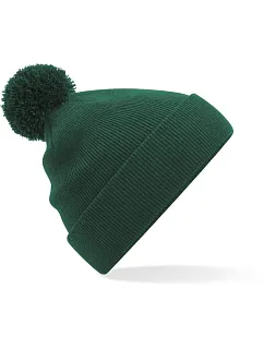 Beechfield B 426B Dětská pletená čepice s bambulí 53.426B bottle green