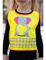 Korntex FUN Dětská bezpečnostní vesta 76.FUNY hi vis yellow/polar bear Korntex FUN Dětská bezpečnostní vesta 76.FUNY hi vis yellow/polar bear